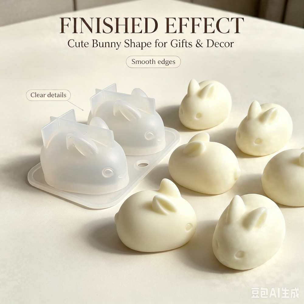 Bunny Cake Mold - 3D мини-форма из пищевого силикона в