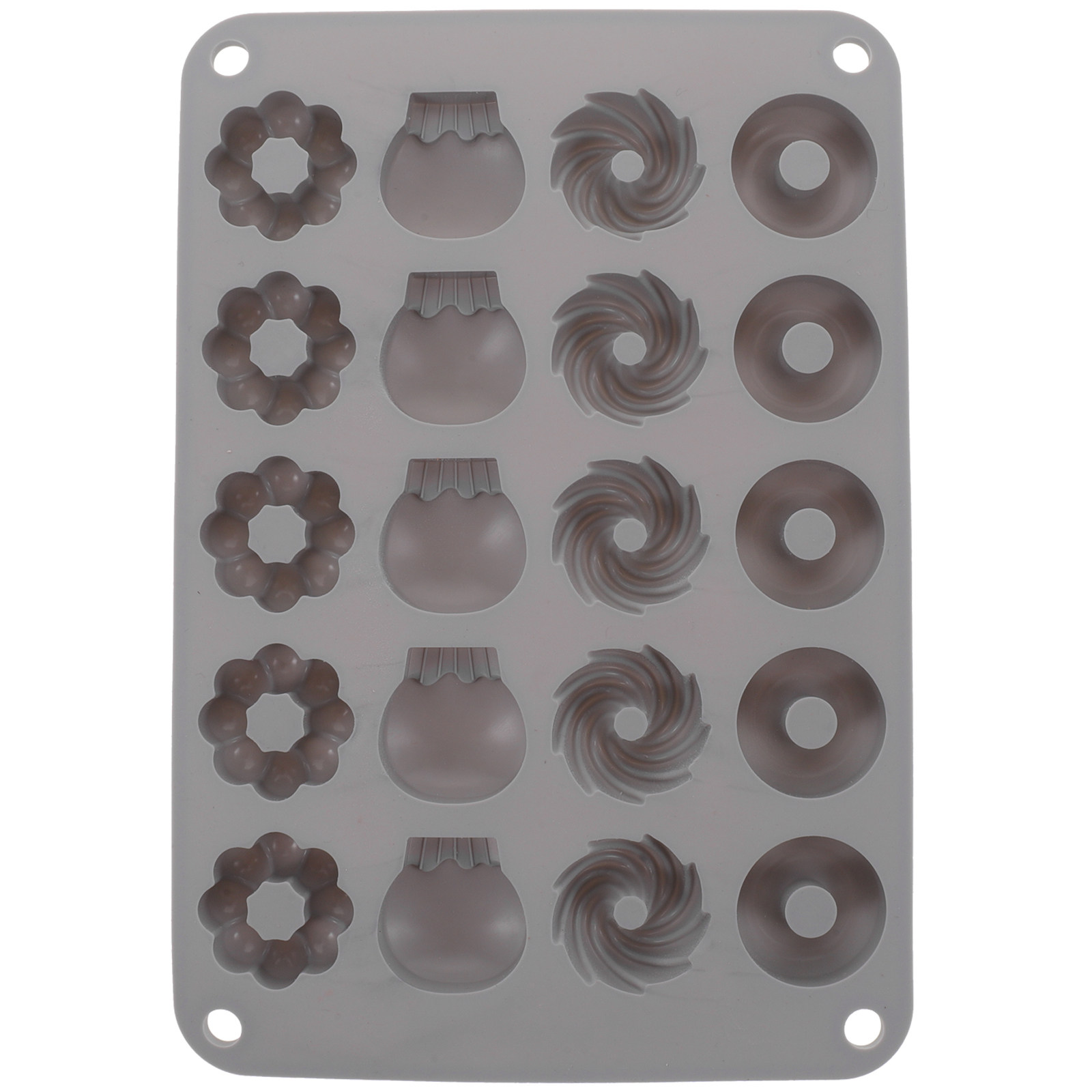Donut Mold Silicone - Мини-форма для шоколадных пончиков из силикона,