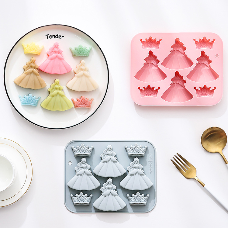 8 отверстий 3d платье принцесс – обзор и цена Bunny Cake Mold