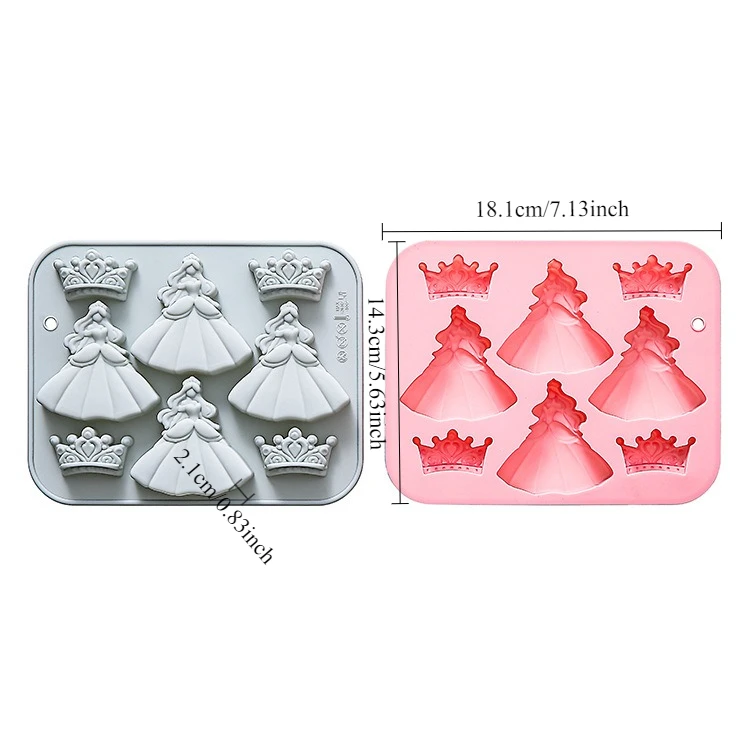 8 отверстий 3d платье принцесс – обзор и цена Bunny Cake Mold