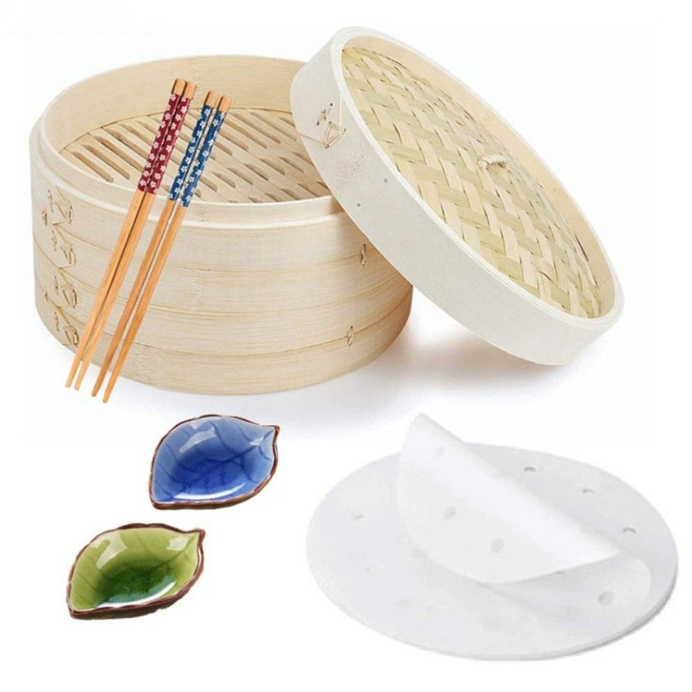 Бамбуковая Паровая корзина с к – обзор и цена Bao Steamer Bamboo