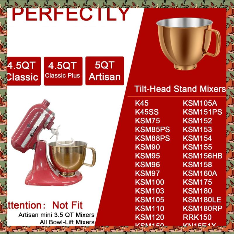 Чаша миксера ABLQ 5 QT из нерж – обзор и цена Kitchenaid Mixer Artisan 5Qt