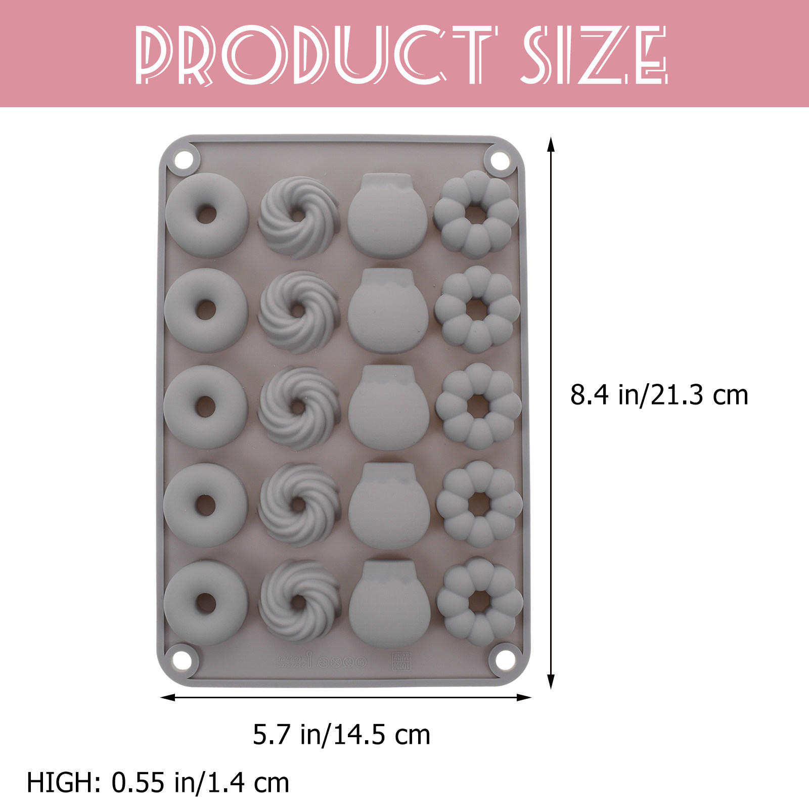 Мини-форма для шоколадных понч – обзор и цена Donut Mold Silicone